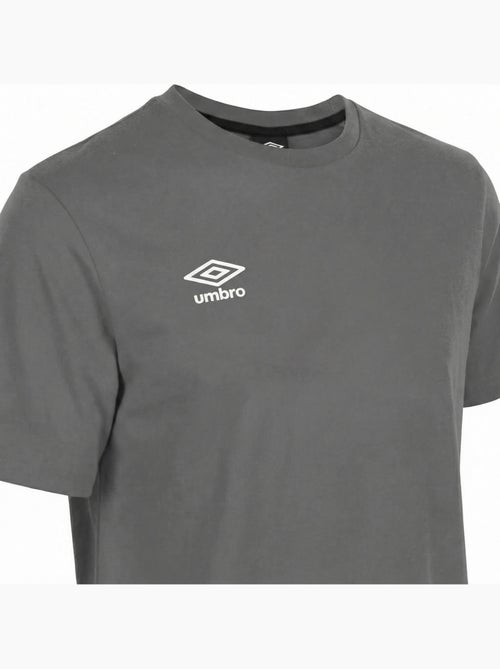 Tee shirt homme col rond chiné en coton 160gsm et logo imprimé  umbro - Kiabi