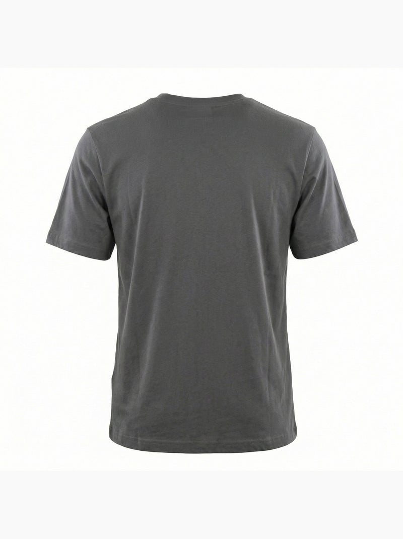 Tee shirt homme col rond chiné en coton 160gsm et logo imprimé  umbro Gris - Kiabi