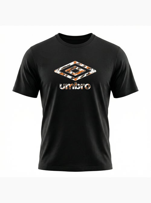 Tee shirt homme col rond en coton 160gsm et logo imprimé camo  umbro - Kiabi