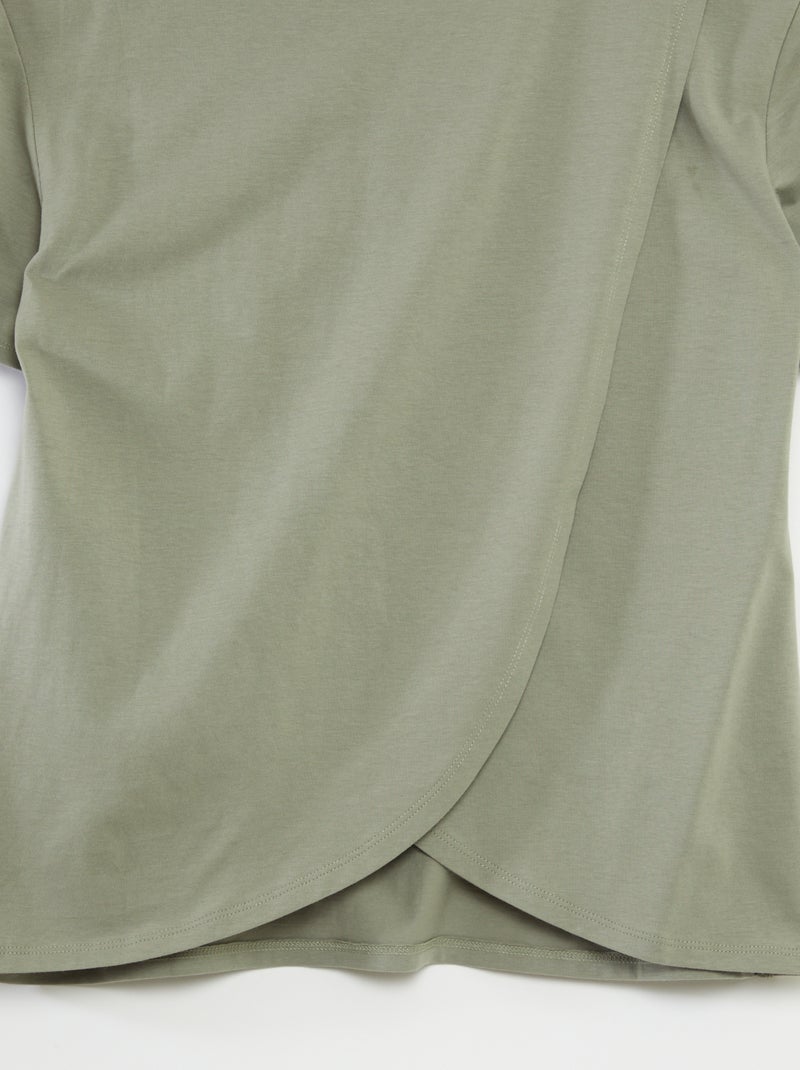 Tee-shirt imprimé - collection facile à enfiler Gris vert - Kiabi