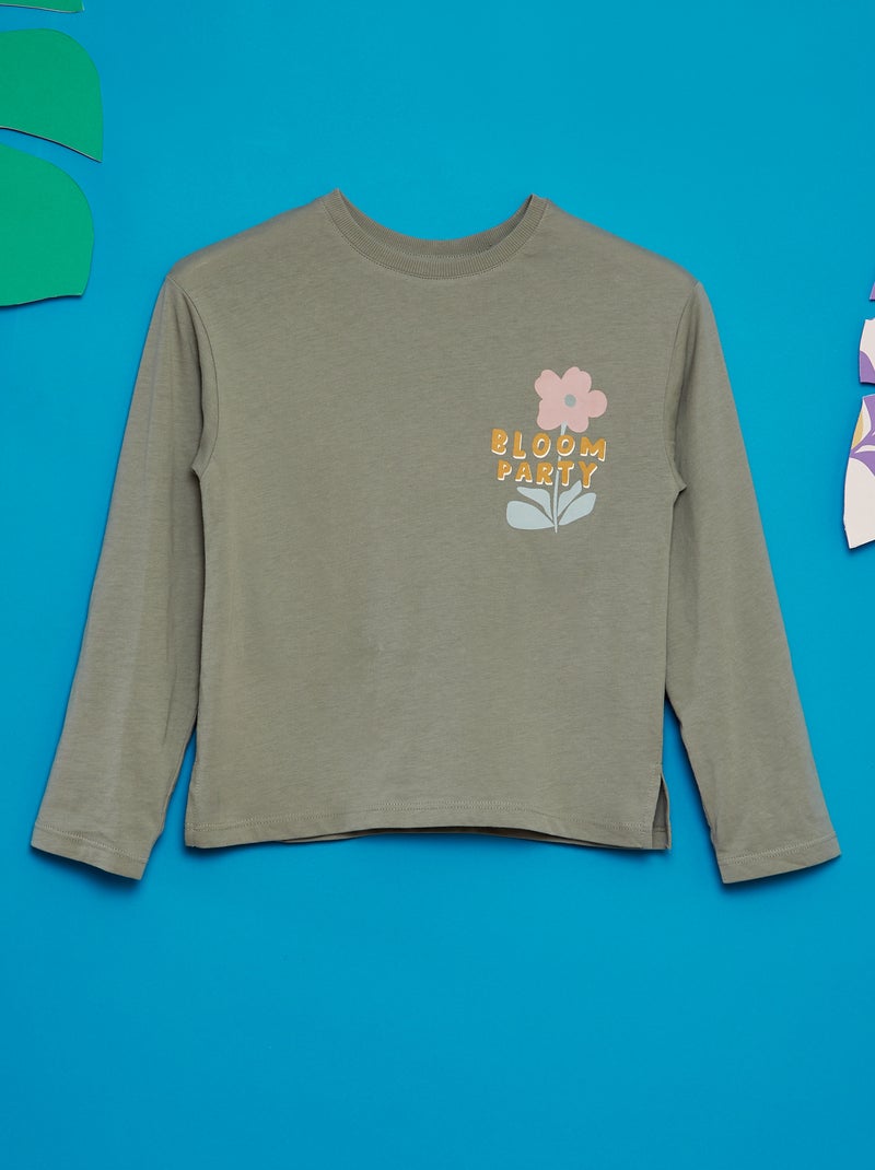 Tee-shirt imprimé - Grafik Edition Kaki - Kiabi