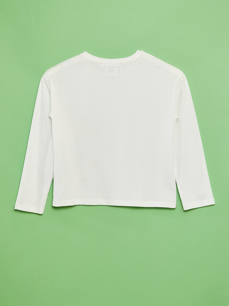 Tee-shirt imprimé - Wicked Blanc - Kiabi