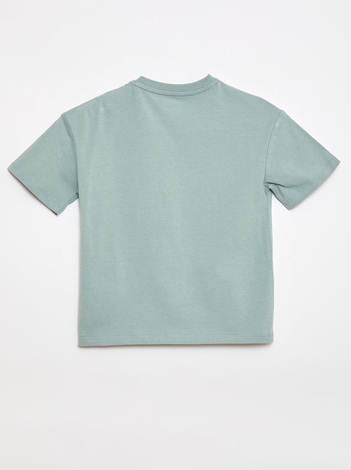 Tee-shirt imprimé à manches courtes - Collection facile à enfiler - Kiabi