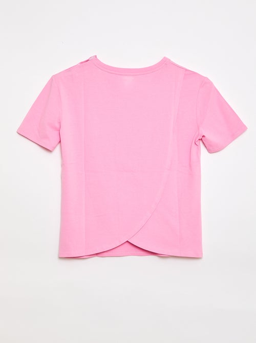 Tee-shirt imprimé à manches courtes - collection facile à enfiler - Kiabi