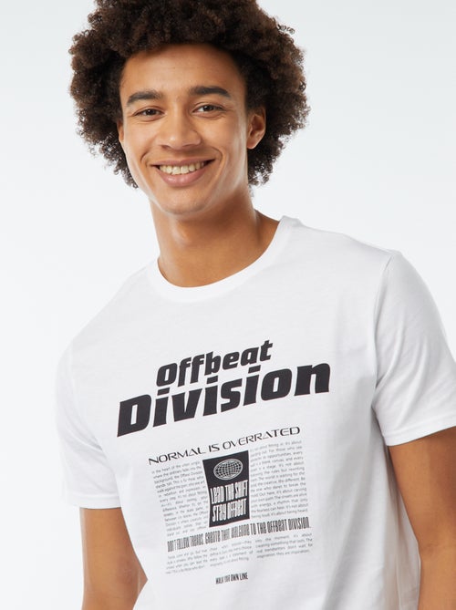 Tee-shirt imprimé à manches courtes - Kiabi