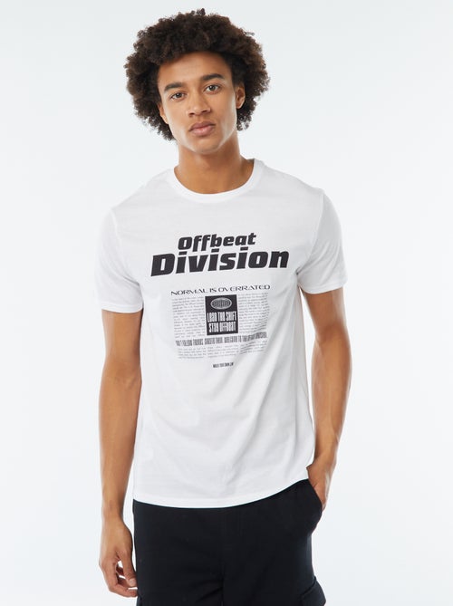 Tee-shirt imprimé à manches courtes - Kiabi