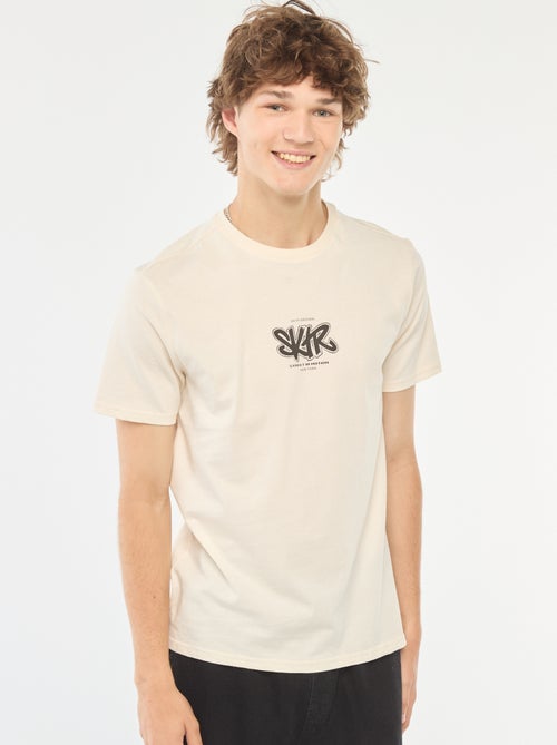 Tee-shirt imprimé à manches courtes - Kiabi
