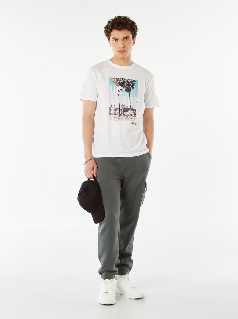 Tee-shirt imprimé à messages Blanc - Kiabi