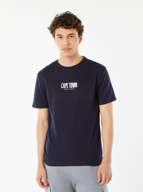 Tee-shirt imprimé à messages - Kiabi