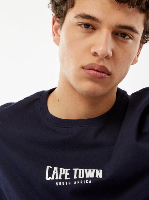 Tee-shirt imprimé à messages - Kiabi