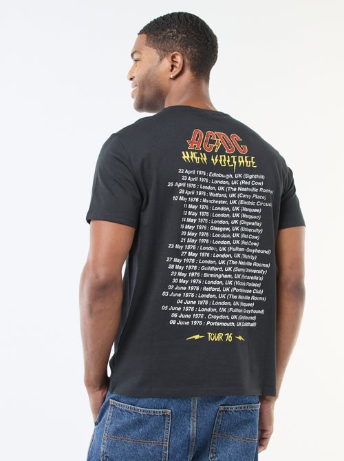 Tee-shirt imprimé 'AC/DC' - Kiabi