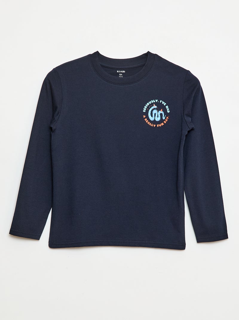 Tee-shirt imprimé anniversaire Bleu - Kiabi
