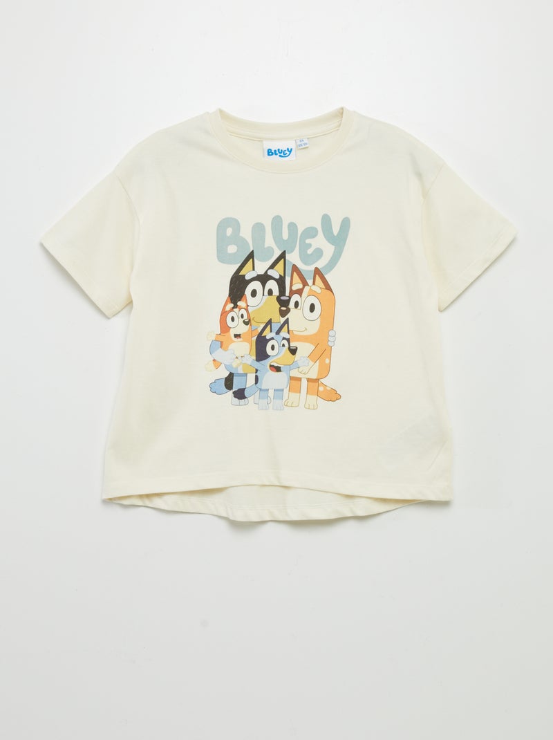 Tee-shirt imprimé 'Bluey' blanc - Kiabi