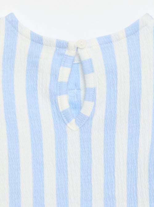 Tee-shirt imprimé et volanté - Kiabi