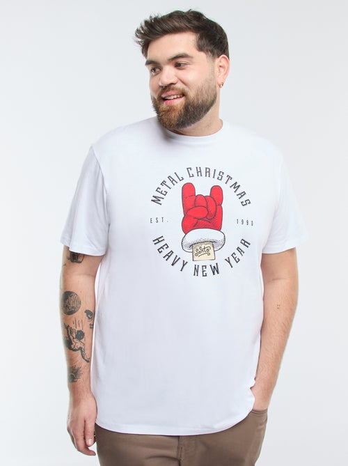 Tee-shirt imprimé Noël 'Produkt' - Kiabi