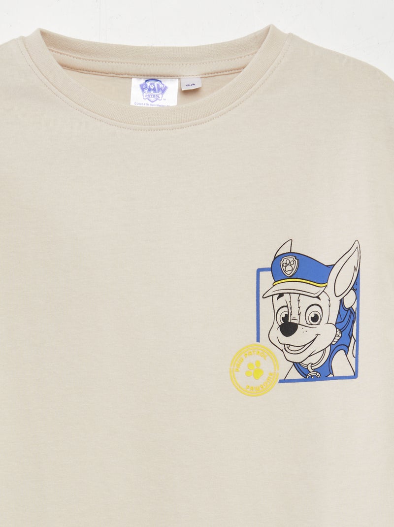 Tee-shirt imprimé 'Pat' Patrouille' Beige - Kiabi