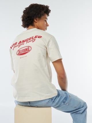 Tee-shirt imprimé poitrine