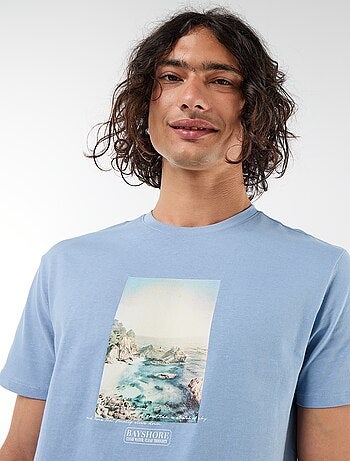 Tee-shirt imprimé recto/verso à manches courtes