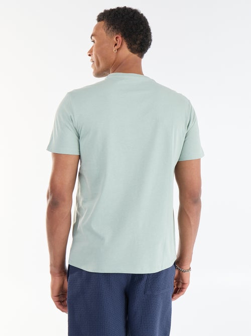 Tee-shirt imprimé recto/verso à manches courtes - Kiabi