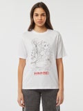Tee-shirt imprimé 'Sakura' Blanc - Kiabi