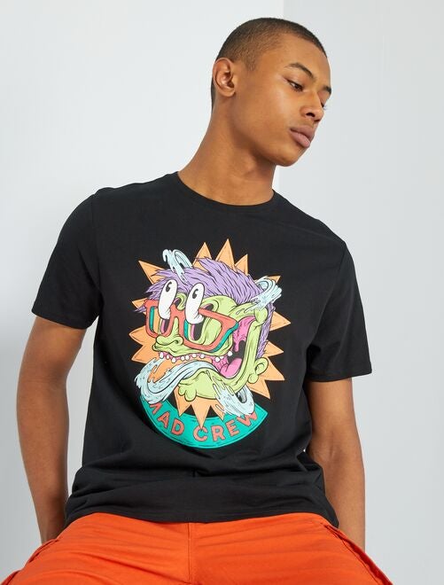 Tee-shirt imprimé style monster - Kiabi