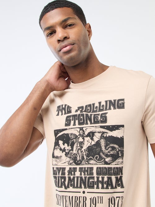 Tee-shirt imprimé 'The Rolling Stones' - Kiabi