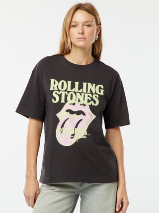 Tee-shirt large imprimé 'The Rolling Stones'