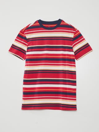 Tee-shirt larges rayures colorées