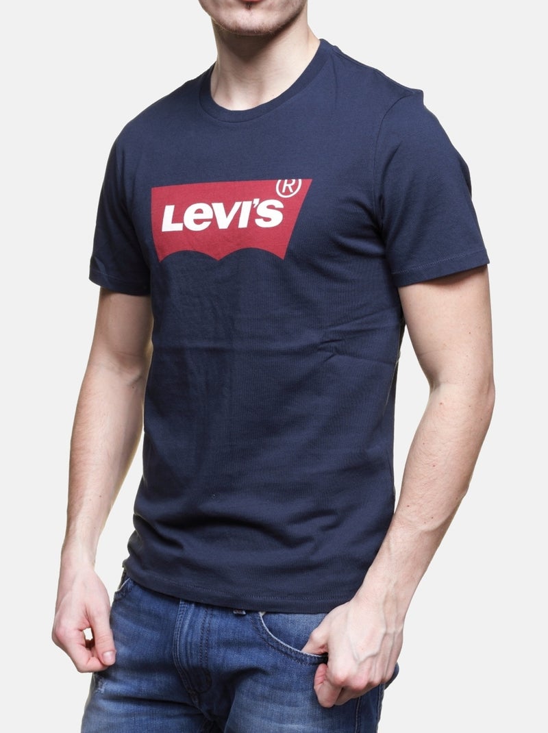Tee Shirt manches courtes - Levi's Bleu foncé - Kiabi