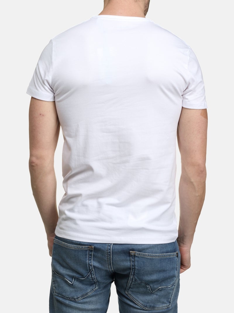 Tee Shirt manches courtes - Pepe Jeans Blanc - Kiabi