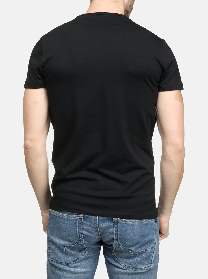 Tee Shirt manches courtes - Pepe Jeans Noir - Kiabi