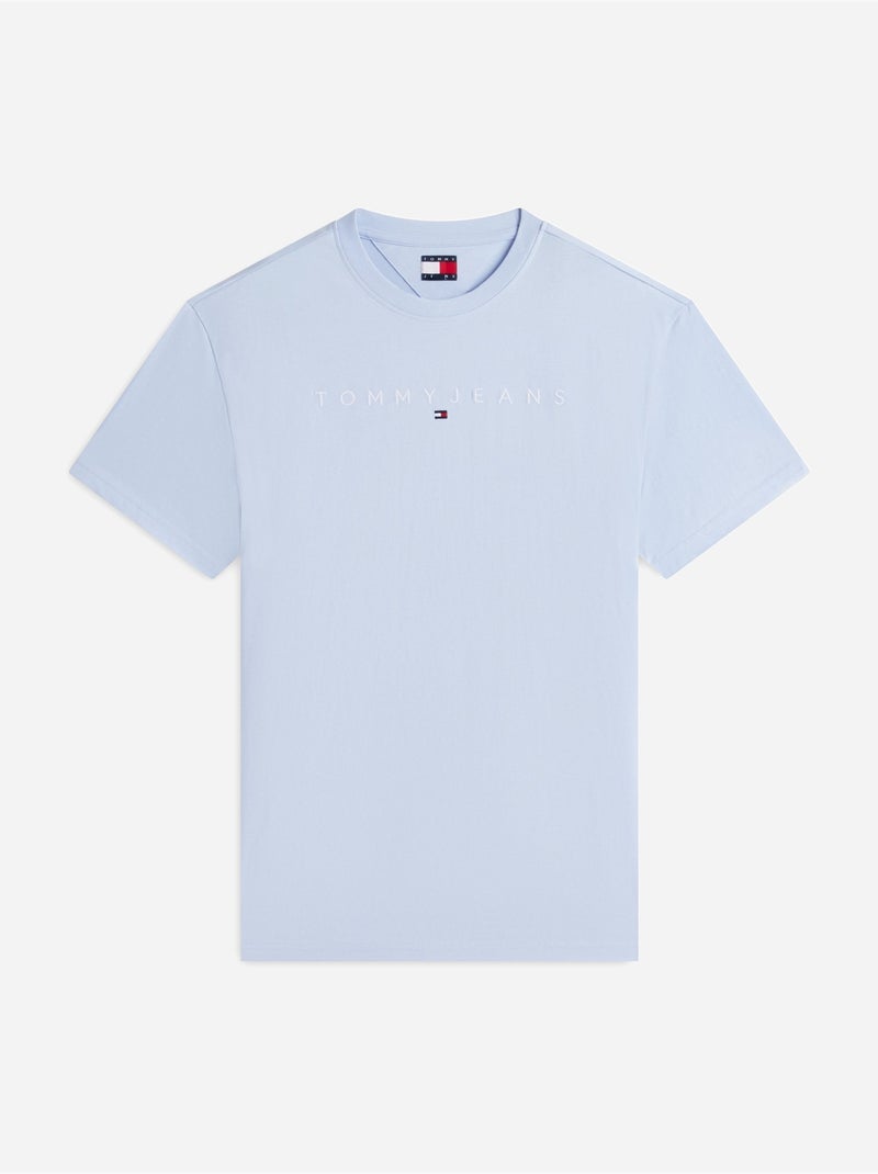 Tee Shirt manches courtes - Tommy jeans Bleu ciel - Kiabi