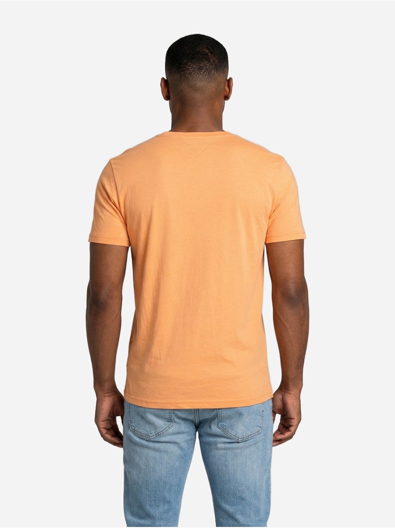 Tee Shirt manches courtes - Tommy jeans Orange clair - Kiabi