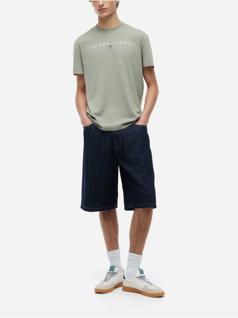 Tee Shirt manches courtes - Tommy jeans Vert - Kiabi