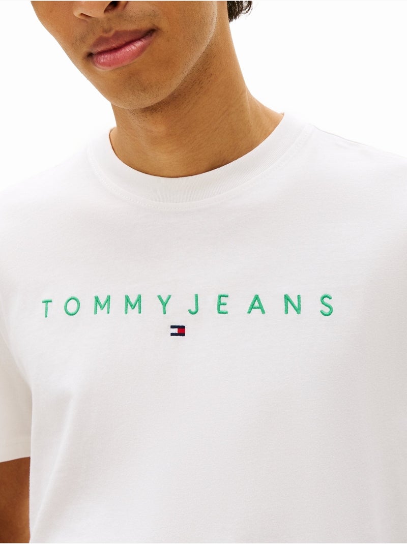 Tee shirt manches courtes - tommy jeans Vert - Kiabi