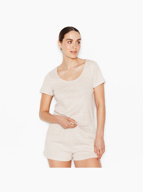 Tee-shirt manches courtes habybis - rougegorge lingerie - Kiabi Tee-shirt manches courtes habybis - rougegorge lingerie - Kiabi
