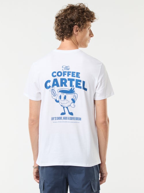 Tee-shirt manches courtes imprimé - Kiabi