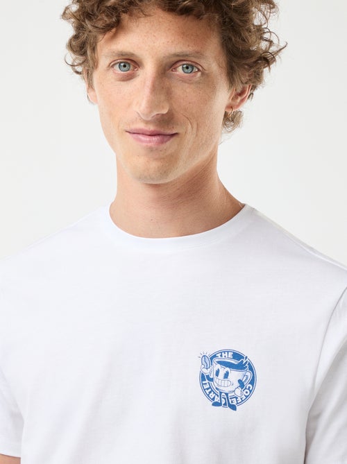 Tee-shirt manches courtes imprimé - Kiabi