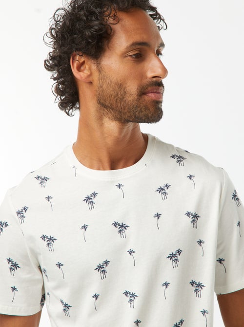 Tee-shirt manches courtes imprimé - Kiabi