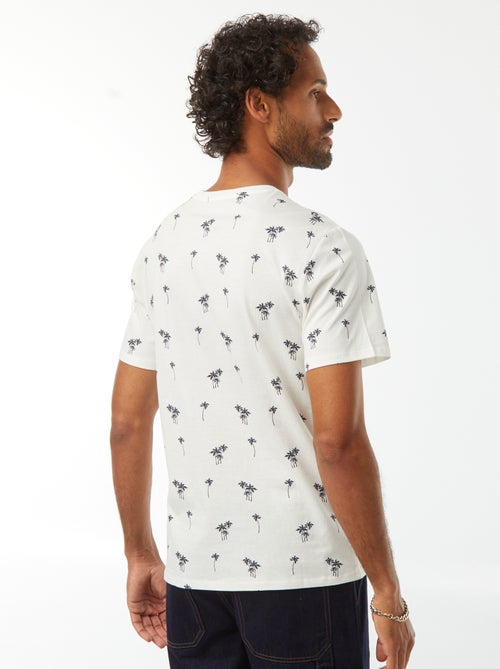 Tee-shirt manches courtes imprimé - Kiabi