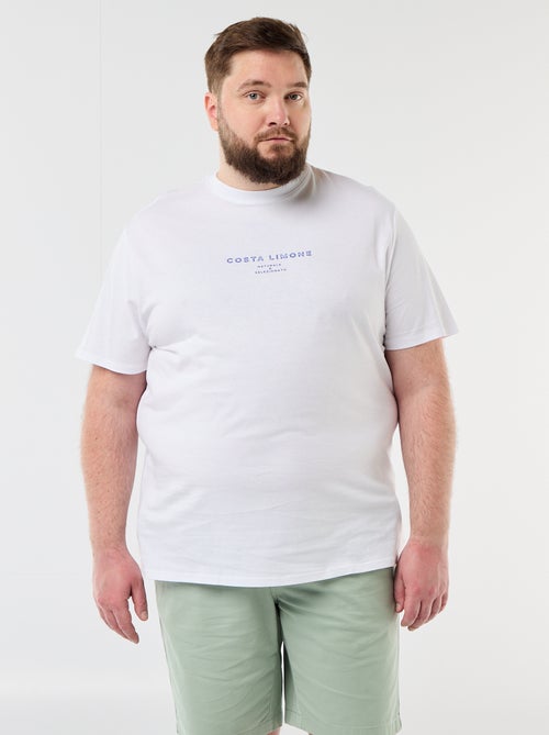 Tee-shirt manches courtes imprimé - Kiabi