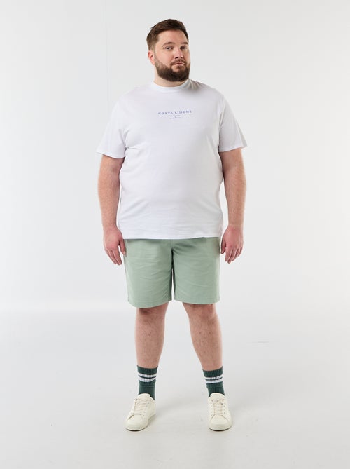 Tee-shirt manches courtes imprimé - Kiabi