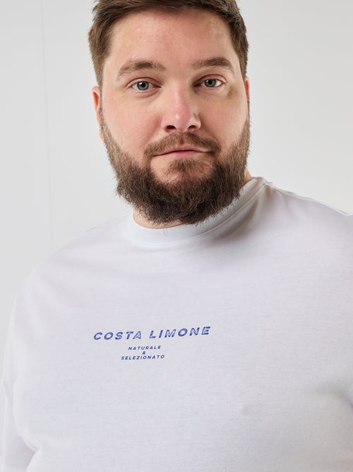 Tee-shirt manches courtes imprimé - Kiabi