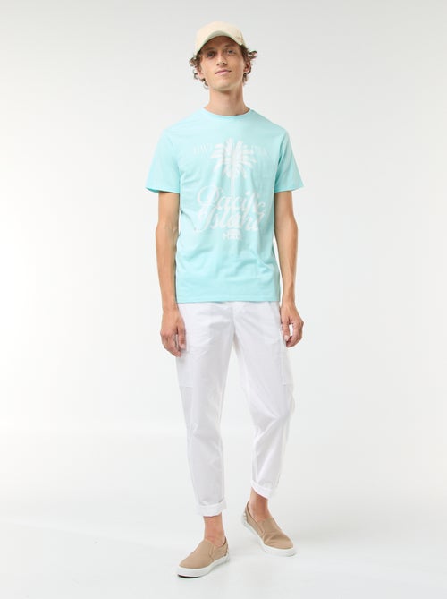 Tee-shirt manches courtes imprimé - Kiabi