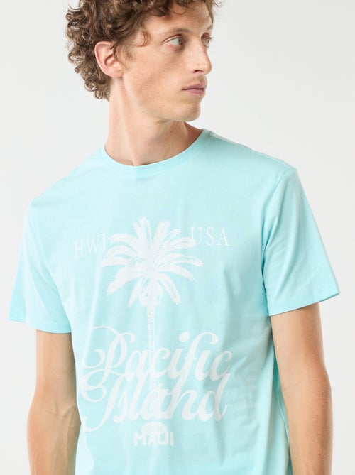 Tee-shirt manches courtes imprimé - Kiabi