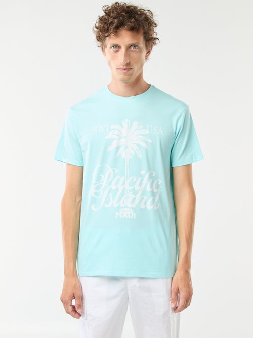 Tee-shirt manches courtes imprimé - Kiabi