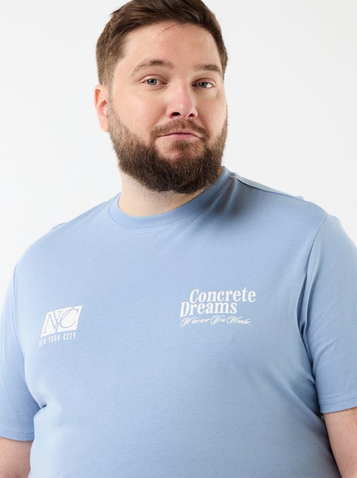 Tee-shirt manches courtes imprimé - Kiabi