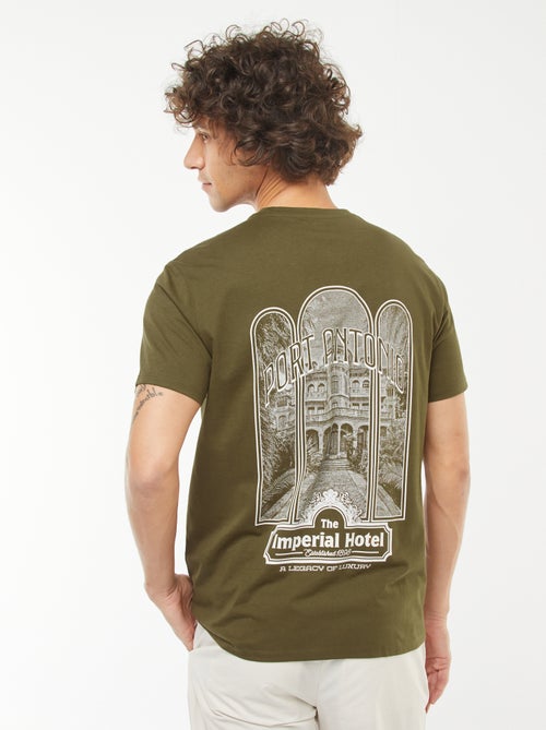 Tee-shirt manches courtes imprimé - Kiabi