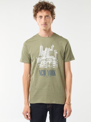 Tee-shirt manches courtes imprimé