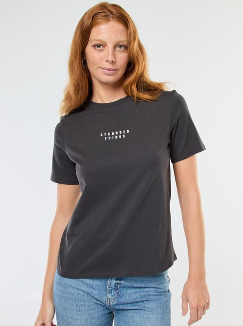 Tee-shirt manches courtes 'Stranger Things' - Kiabi
